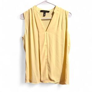 White-house-black-market Women's Yellow Blouse